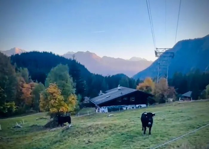 Huettli Weitblick 10 Minuten Zur Skigondel Und Aletschgletscher